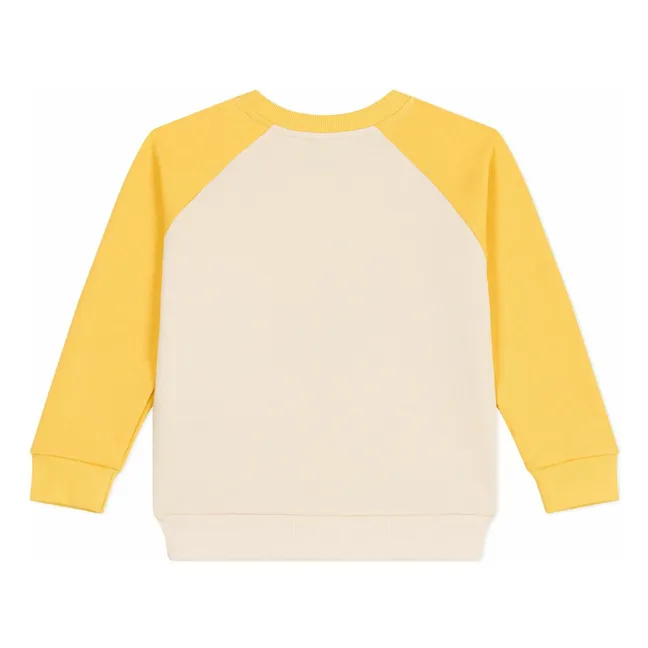 Felpa in cotone biologico | Giallo