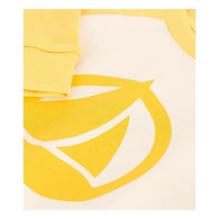 Organic cotton sweatshirt | Yellow- Product image n°2