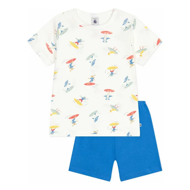 Pyjashort Bossela Bio-Baumwolle | Seidenfarben