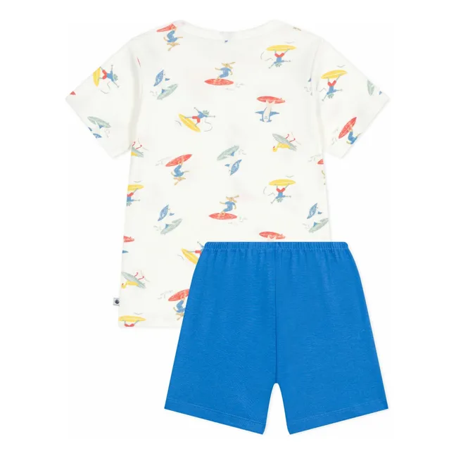 Pyjashort Bossela Bio-Baumwolle | Seidenfarben