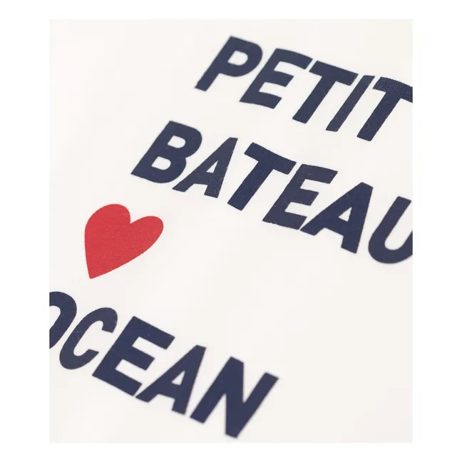 Camiseta de algodón ecológico Baona | Blanco