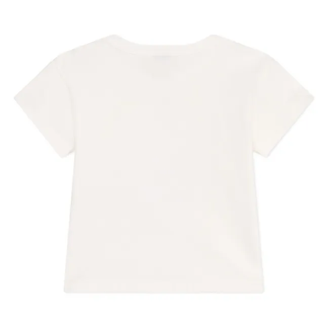 Camiseta de algodón ecológico Baona | Blanco
