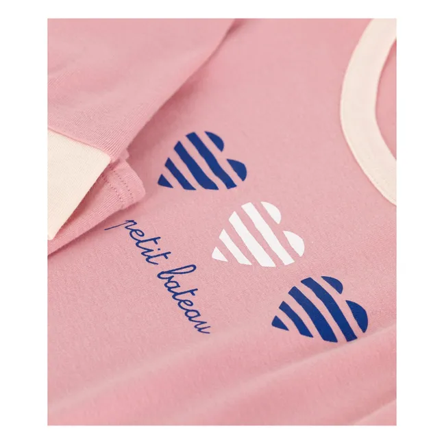 Pijama de algodón ecológico Brexo | Rosa Viejo