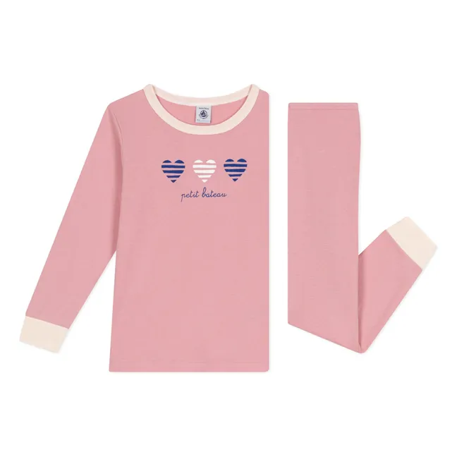 Pijama de algodón ecológico Brexo | Rosa Viejo
