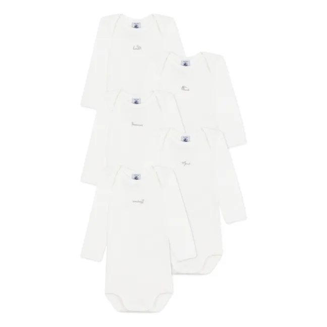 5 Bodies Long Sleeve Organic Cotton Seminars | Ecru
