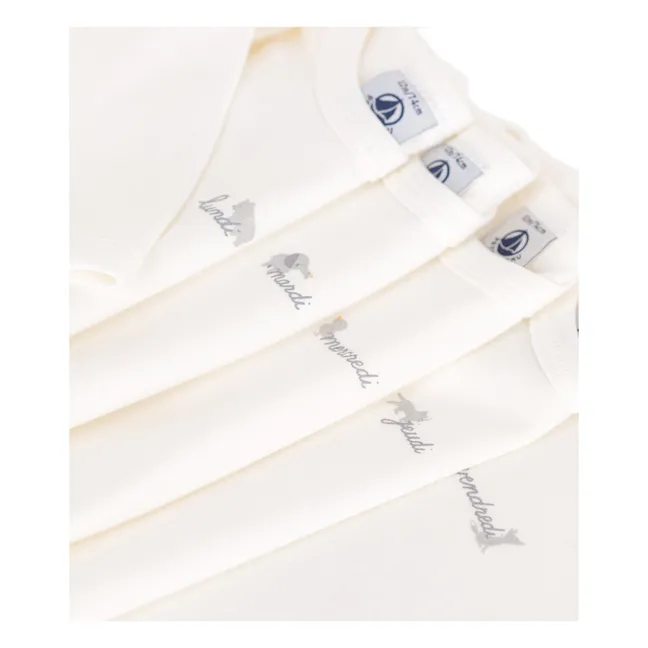 5 Bodies Long Sleeve Organic Cotton Seminars | Ecru