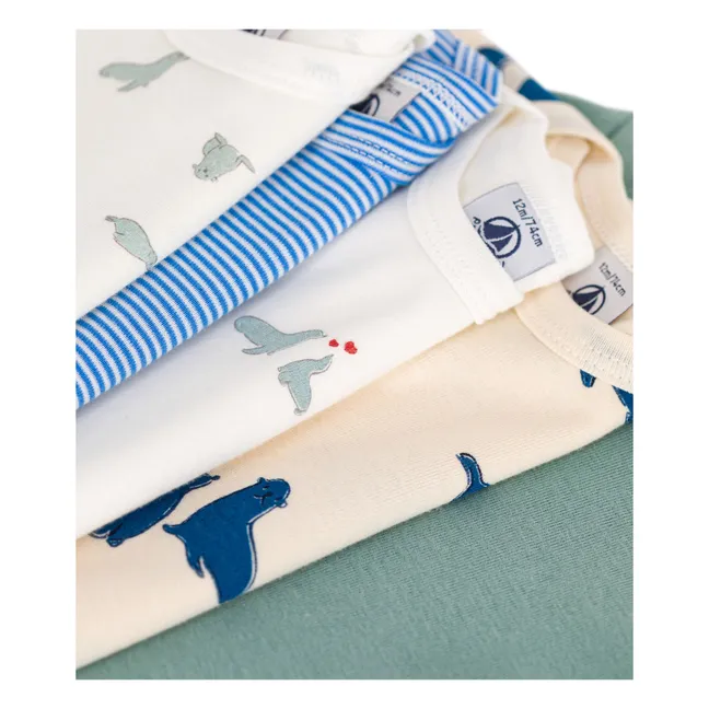 5 Bodies Seals Organic Cotton | Blue
