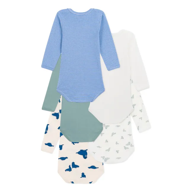 5 Bodies Seals Organic Cotton | Blue