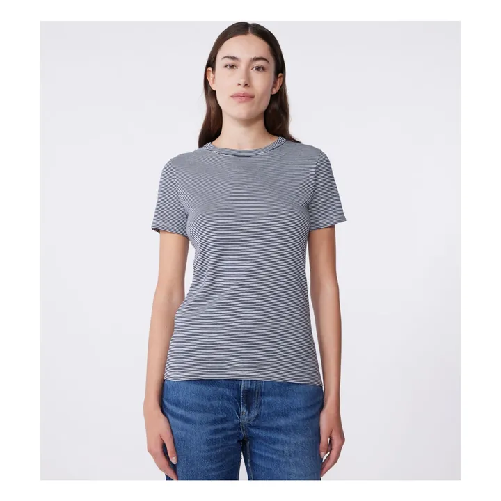 T-shirt l'Iconique - Collection Femme  | Bleu marine- Image produit n°3