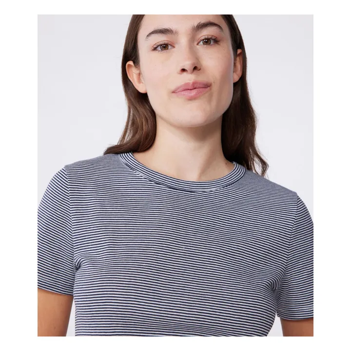 T-shirt l'Iconique - Collection Femme  | Bleu marine- Image produit n°4