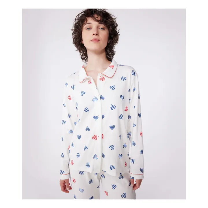 Pyjama Britany Coton Bio | Blanc- Image produit n°4
