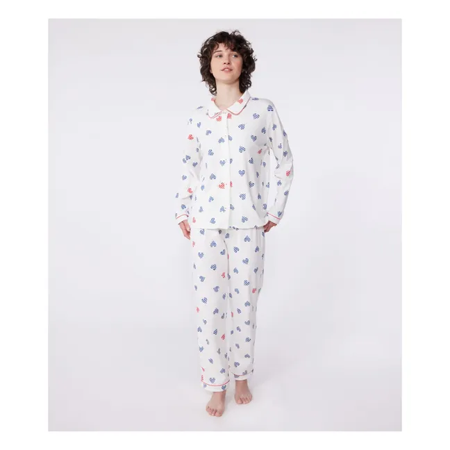 Pijama Britany Algodón Ecológico | Blanco