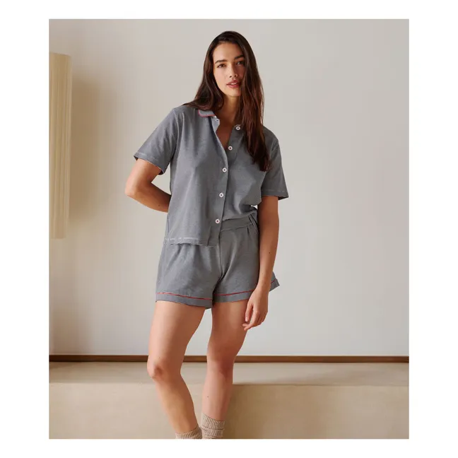 Pyjashort Brookly Bio-Baumwolle | Navy