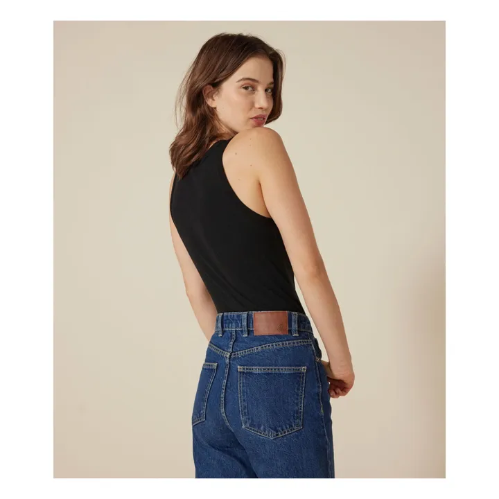 Camiseta de tirantes de algodón orgánico | Negro- Imagen del producto n°5