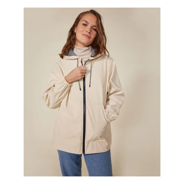 Manteau Ciré Taxine | Ecru