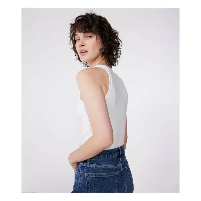 Camiseta de tirantes de algodón orgánico | Blanco