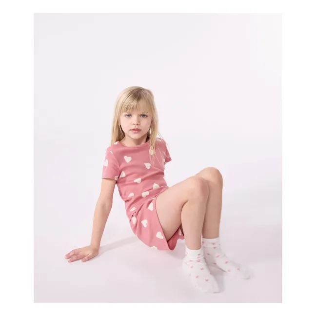 Pyjashort Britney Bio-Baumwolle | Altrosa