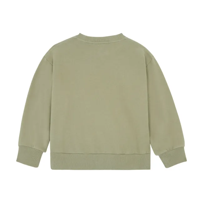 Sweatshirt aus Bio-Baumwolle | Khaki clar