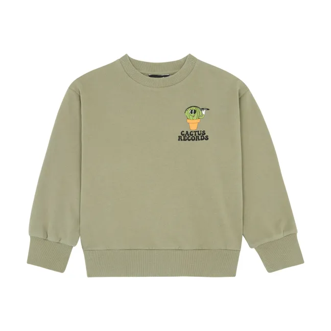 Organic cotton sweatshirt | Light khaki
