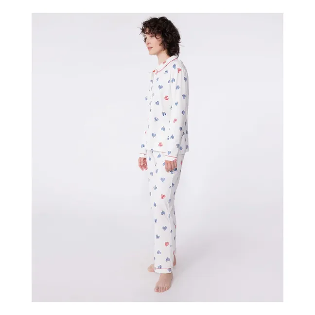 Pijama Britany Algodón Ecológico | Blanco