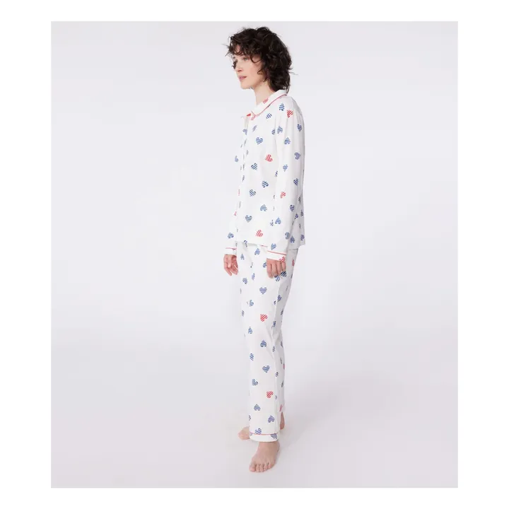 Pyjama Britany Coton Bio | Blanc- Image produit n°5