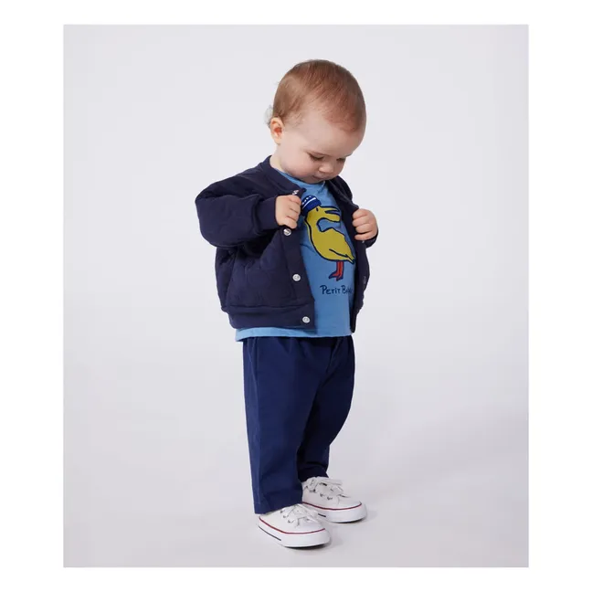 Steppweste Teteorite Bio-Baumwolle | Navy