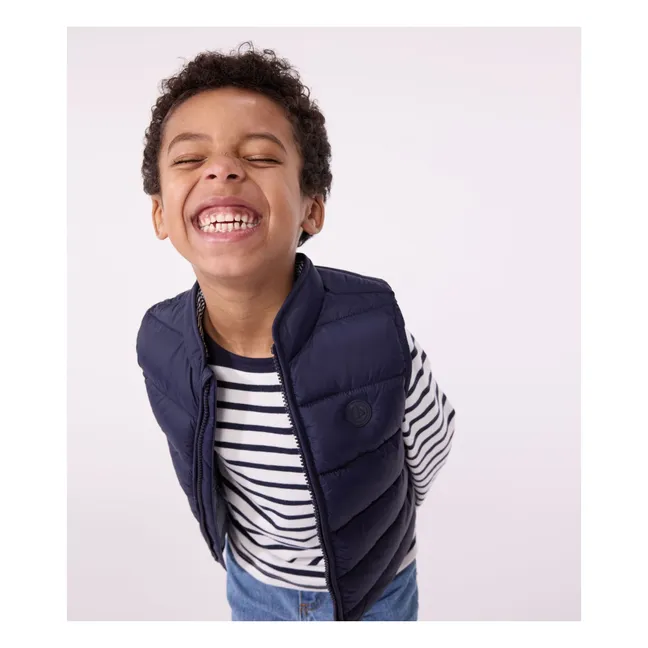 Tacaire Sleeveless Jacket | Navy blue