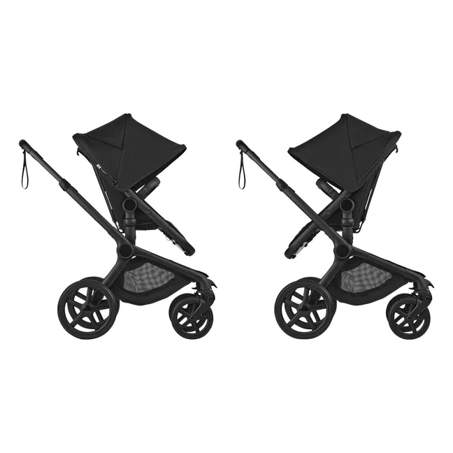 Bugaboo Fox 5 Renew - Poussette tout-terrain complète châssis noir | Taupe
