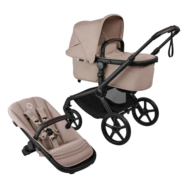 Bugaboo Fox 5 Renew - Poussette tout-terrain complète châssis noir | Taupe