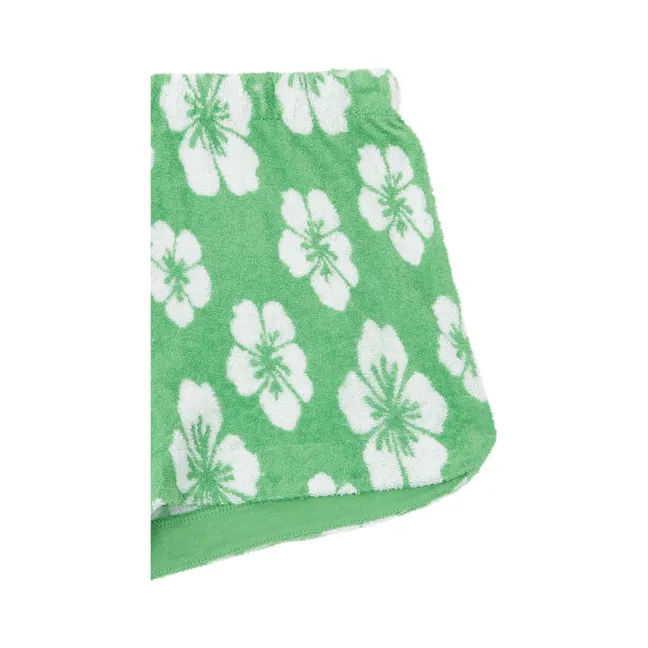 Pantalones cortos de rizo ecológico | Verde