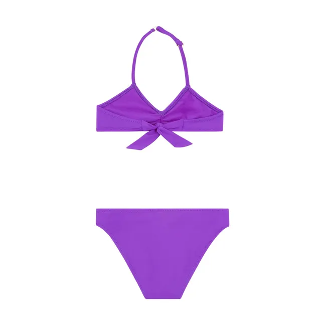 Two-Piece Triangle Swimsuit | Purple