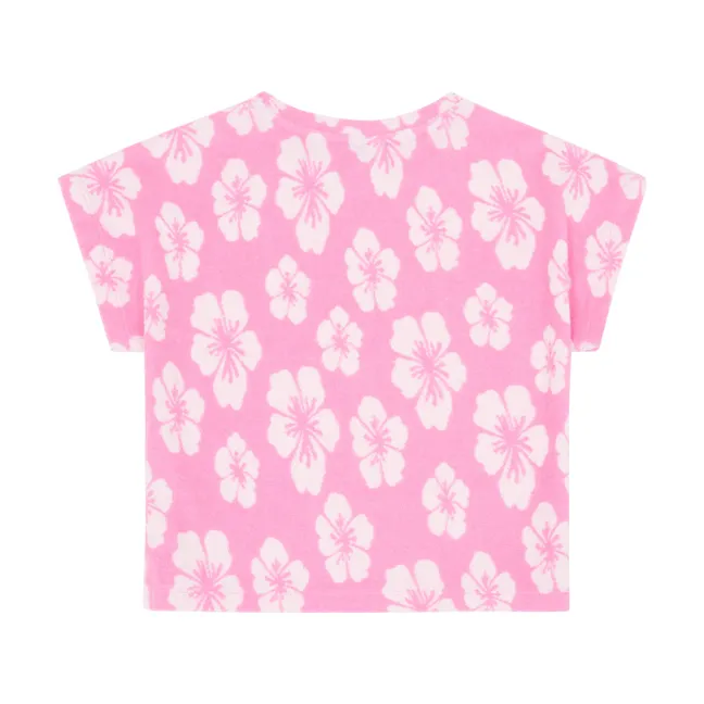 Bio-T-Shirt aus Frottee | Rosa