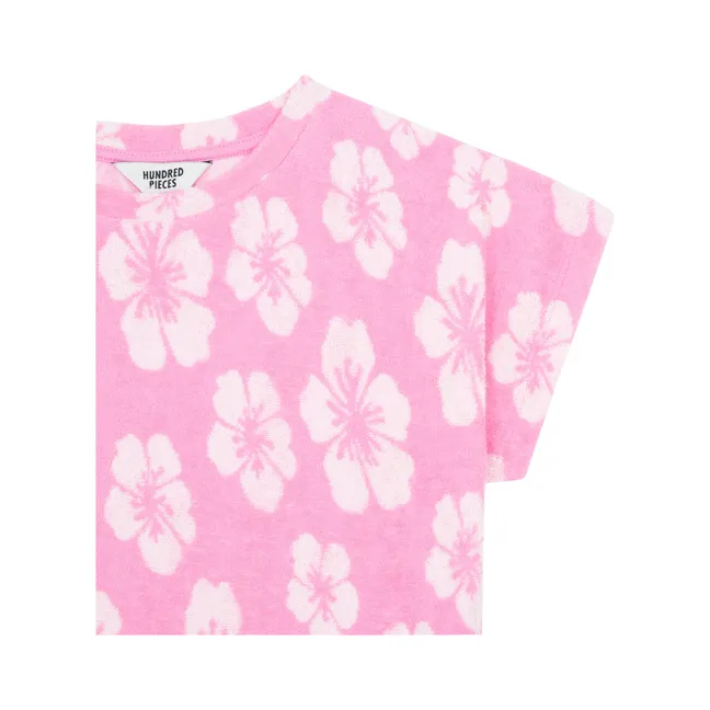 Bio-T-Shirt aus Frottee | Rosa