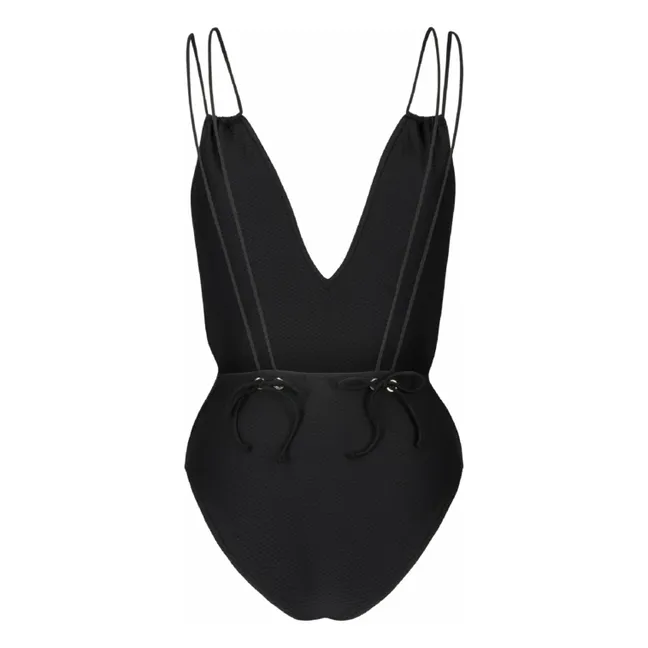 Le Piccolo Honeycomb 1-piece swimsuit | Black