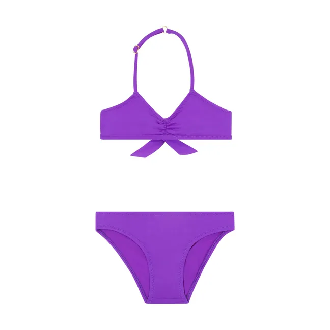 Zweiteiliger Triangel-Badeanzug | Violett