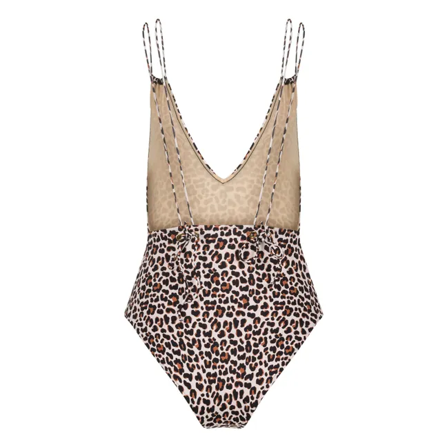 Maillot 1 Pièce Le Piccolo Léopard | Marron