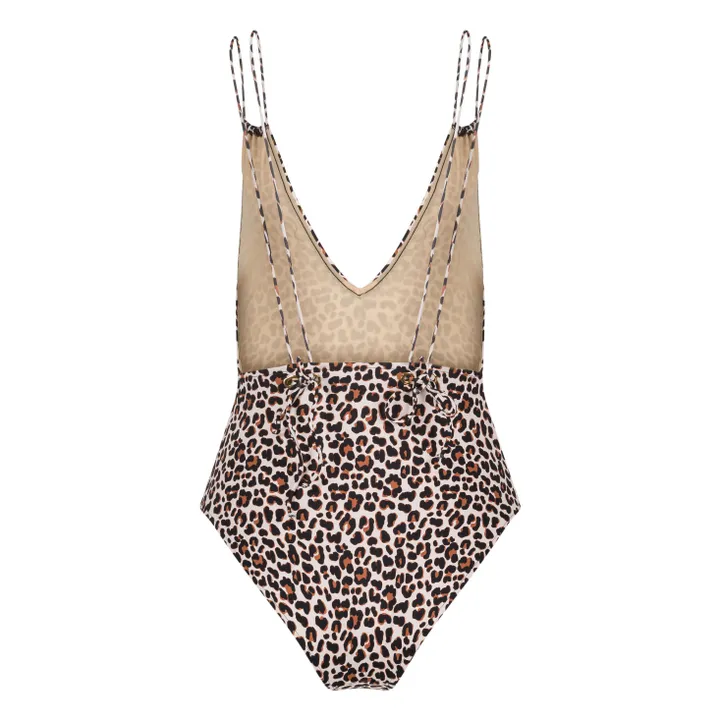 Maillot 1 Pièce Le Piccolo Léopard | Marron- Image produit n°3