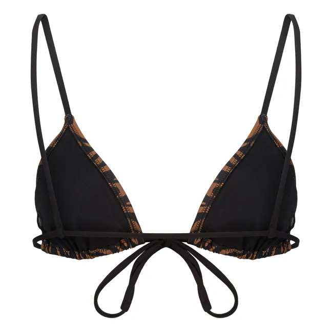 Bikini-Oberteil Le Pétillant Zebra | Braun