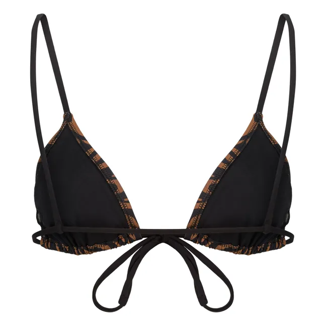 Le Divin Zèbre bikini top | Brown