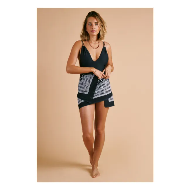 Le Piccolo Honeycomb 1-piece swimsuit | Black