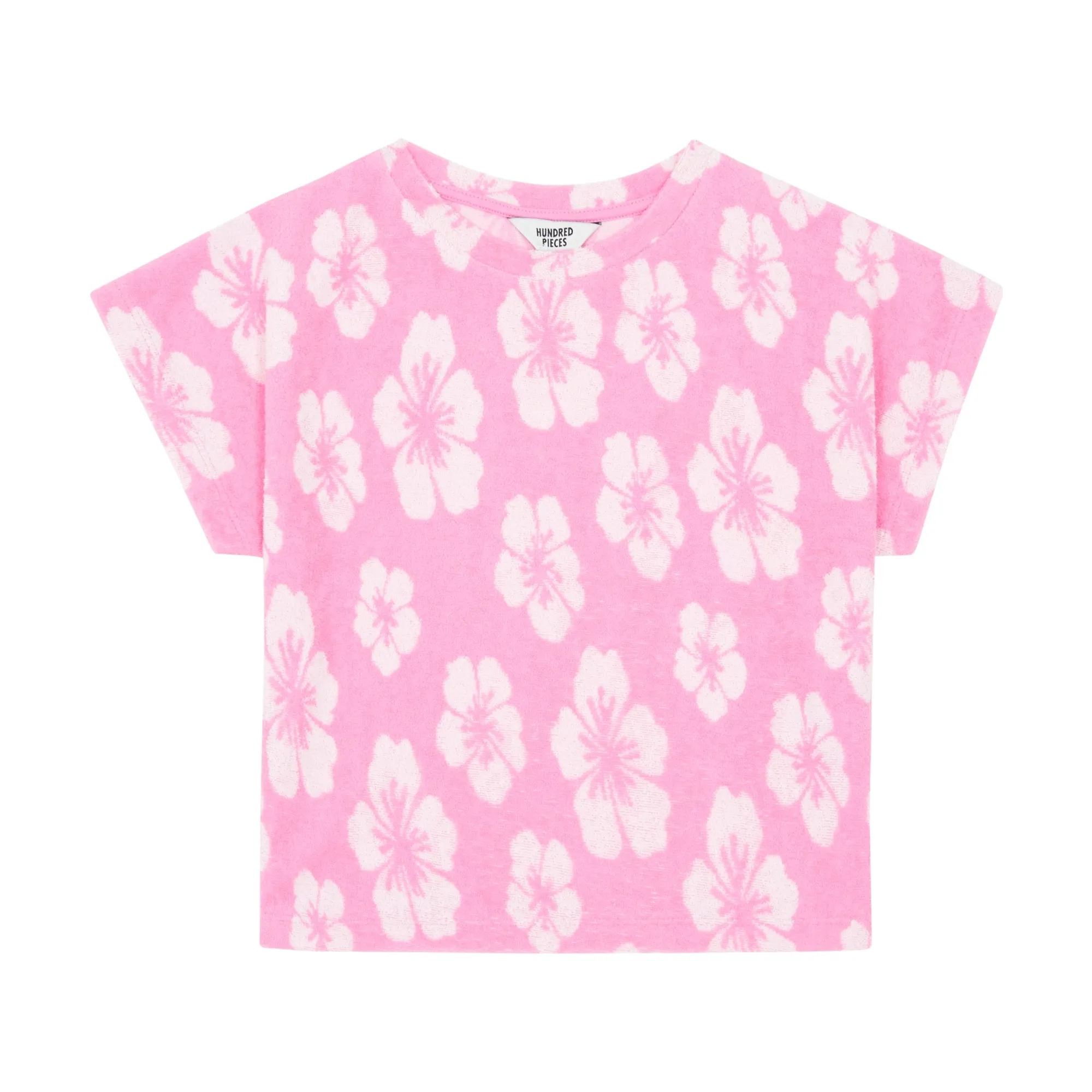 Hundred Pieces Pink Organic Terry Cloth T-Shirt