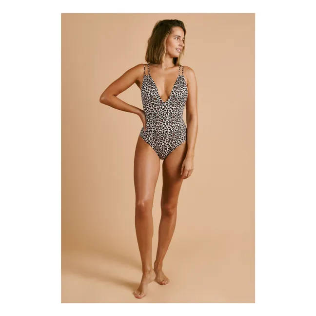 Maillot 1 Pièce Le Piccolo Léopard | Marron