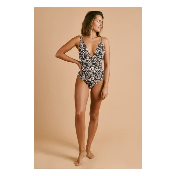 Maillot 1 Pièce Le Piccolo Léopard | Marron- Image produit n°4