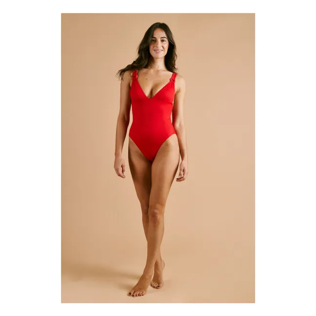 Traje de baño de 1 pieza L'Unique | Rojo
