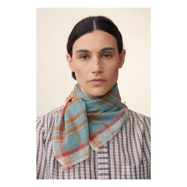 Scarf N°768 | Light blue