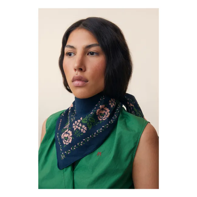  Scarf N°652 | Navy blue