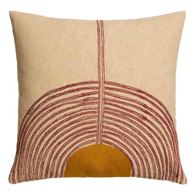 Cojín Mirage bordado | Terracotta