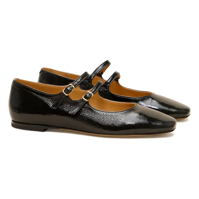 Bailarinas n°128 Charol | Negro
