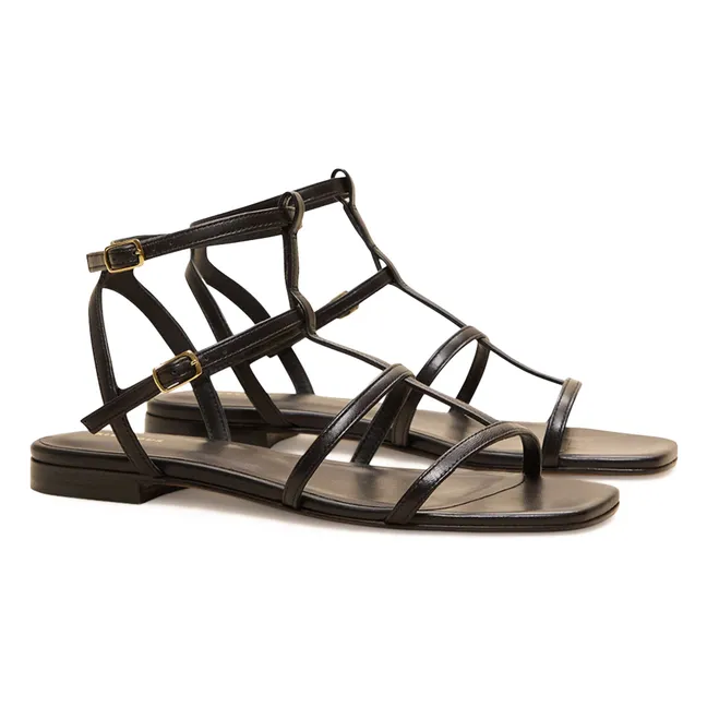Sandalias n°210 Piel | Negro
