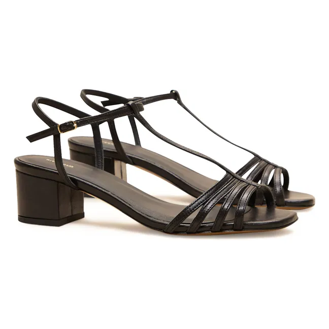 Sandali n°441 Nappa | Nero